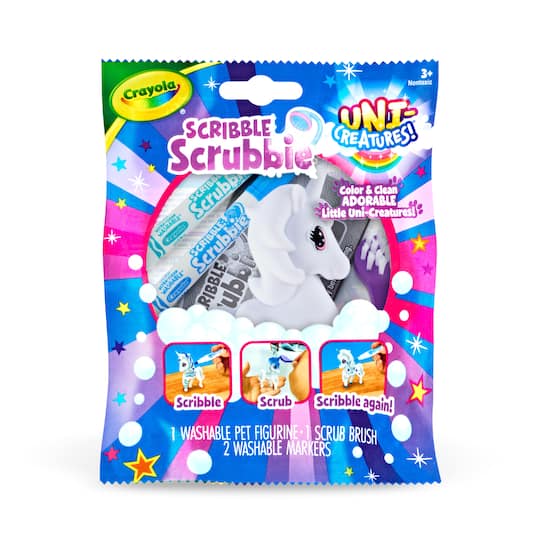 Assorted Crayola® Scribble Scrubbie® Uni-Creature, 1pc.